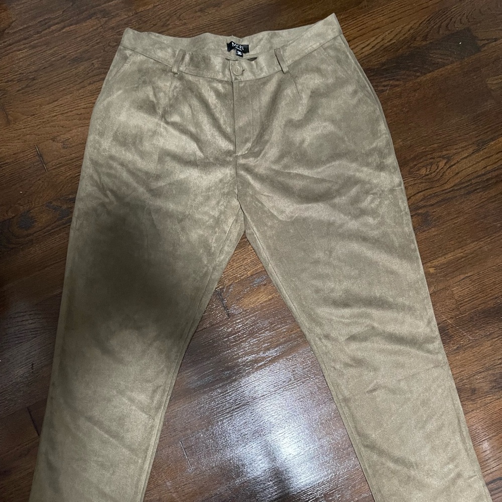Boohoo men suede pant